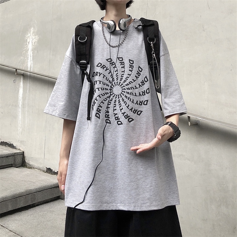 Áo phông tay lỡ form rộng Yinxx, áo thun unisex cổ tròn nam nữ oversize ATL181