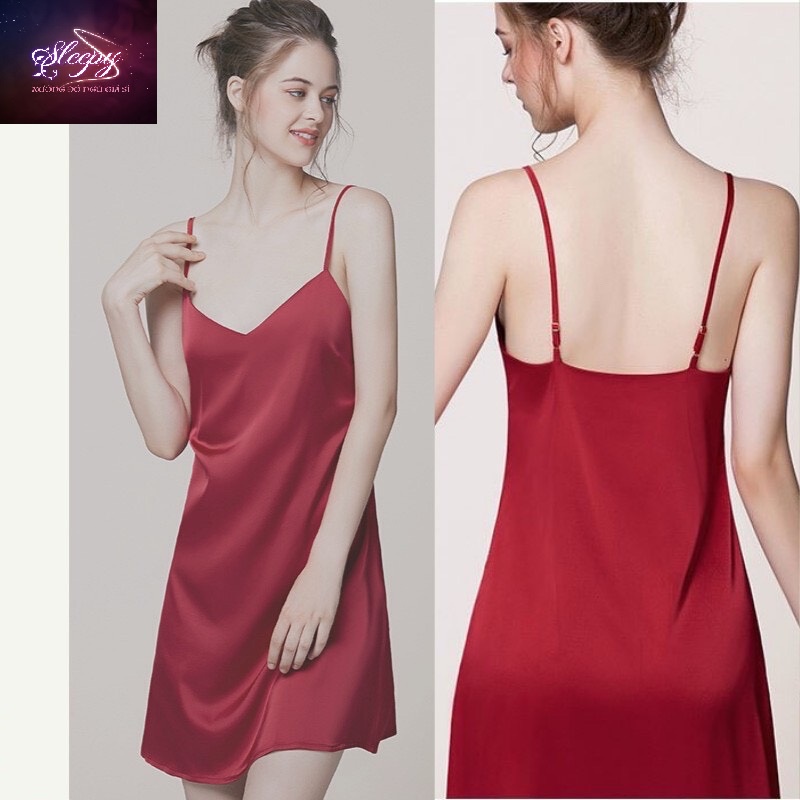 [GIÀM GIÁ THẦN TỐC] váy ngủ 2 dây lụa SATIN Cao Cấp Sleepy, váy ngủ lụa sexy gợi cảm - Xưởng Đổ Ngủ Giá Sỉ | BigBuy360 - bigbuy360.vn
