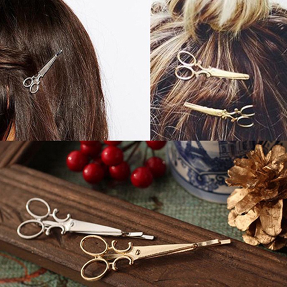 2 kẹp tóc hình cây kéo thời trang nữ tính