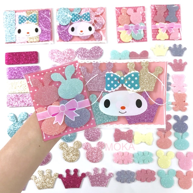 Set 4 miếng dán mái nhũ lấp lánh