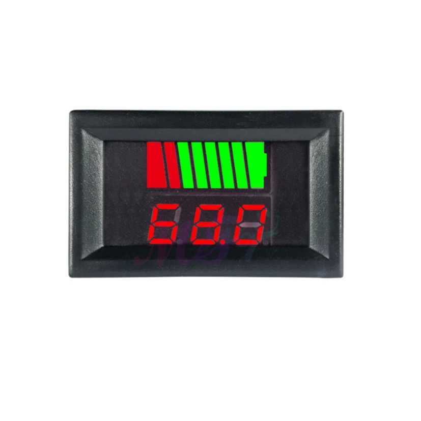 Thiết Bị Kiểm Tra Dung Lượng Pin 12V 24V 36V 48V 60V Có Màn Hình LED Đỏ Cho Xe Hơi