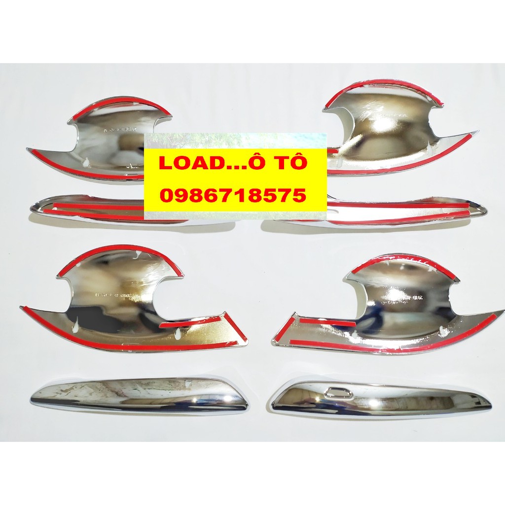 Bộ Ốp Tay nắm và Hõm Cửa Mạ Crom Mazda 3 2023-2020 Màu Trắng