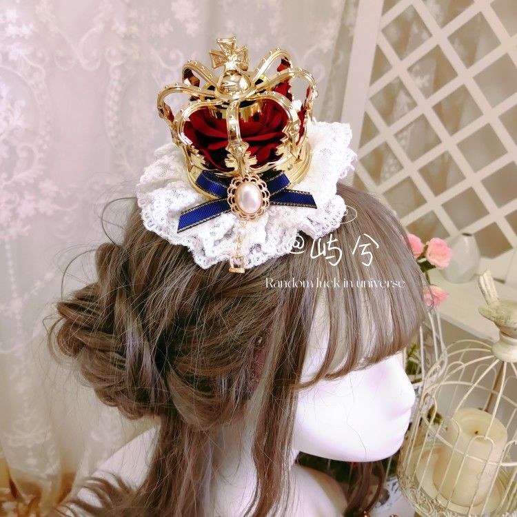 Băng Đô Cài Tóc Hình Vương Miện Công Chúa lolita Xinh Xắn