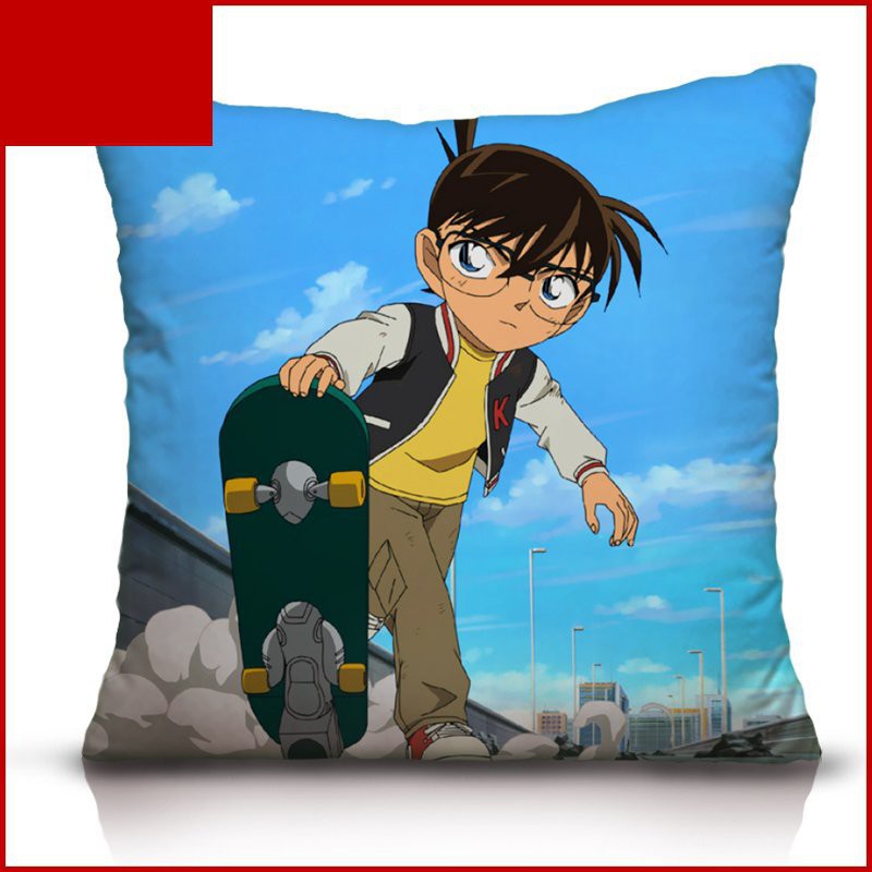 Gối IN HÌNH Thám Tử Lừng Danh Conan anime chibi xinh xắn tiện lợi chất đẹp gồ cả vỏ và ruột