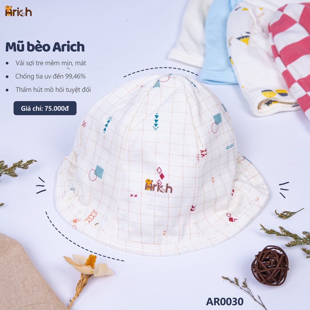 Mũ bèo vải sợi tre cao cấp thương hiệu chất lượng Arich