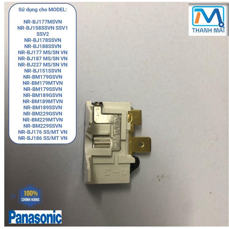 [Chính hãng] Phụ kiện Motor Bảo vệ máy nén tủ lạnh Panasonic model NR-BJ151SSVN NR-BM179GSVN (xem hết model ở mô tả)