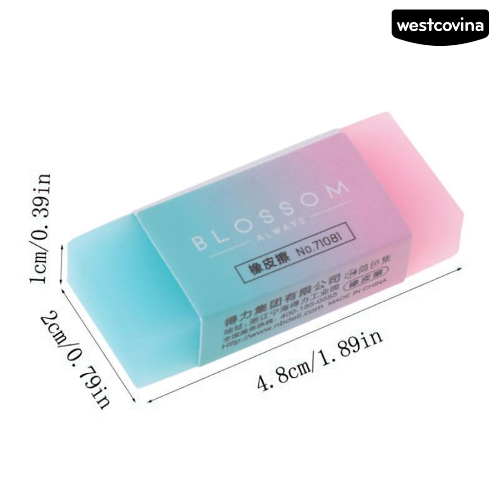 [Hot]✍Gôm Tẩy Trong Suốt Hình Chữ Nhật Bằng Cao Su Đáng Yêu An Toàn Cho Nhà Ở