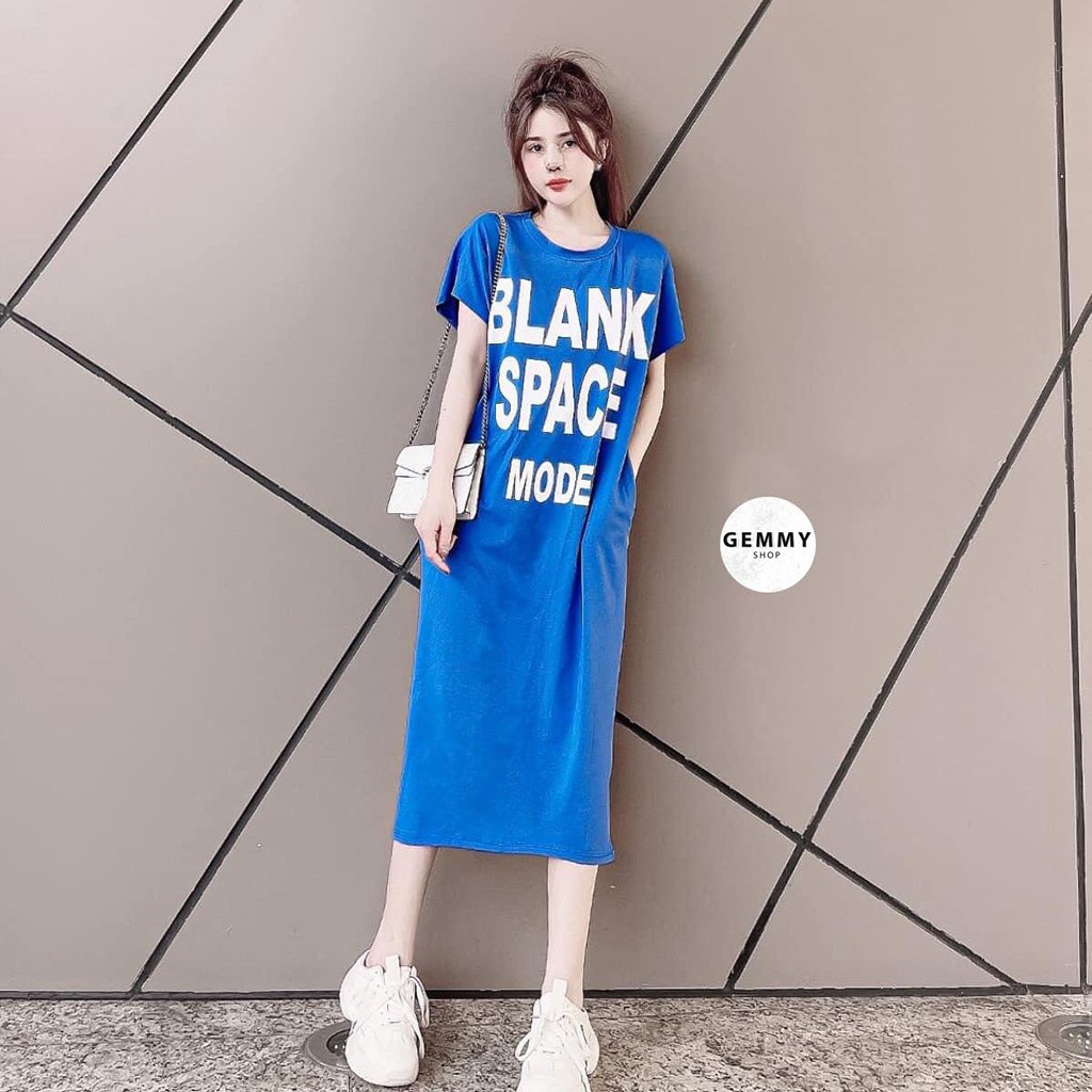[Mã FAMAYWA2 giảm 10K đơn 50K] Váy xuông dài, đầm suông bầu chất cotton Gemmy House in chữ Blank | BigBuy360 - bigbuy360.vn