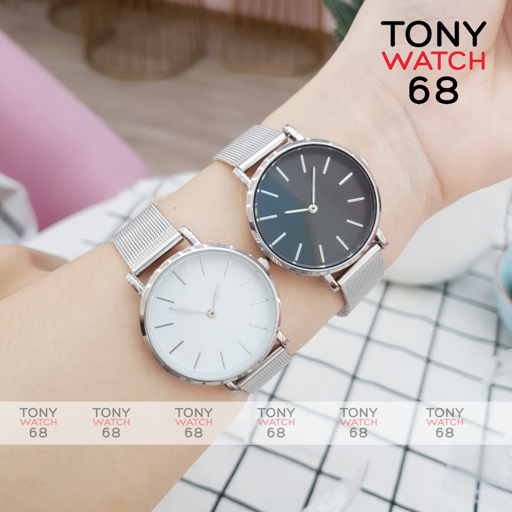 Đồng hồ nữ dây kim loại vàng hồng size 26mm chính hãng Tony Watch 68