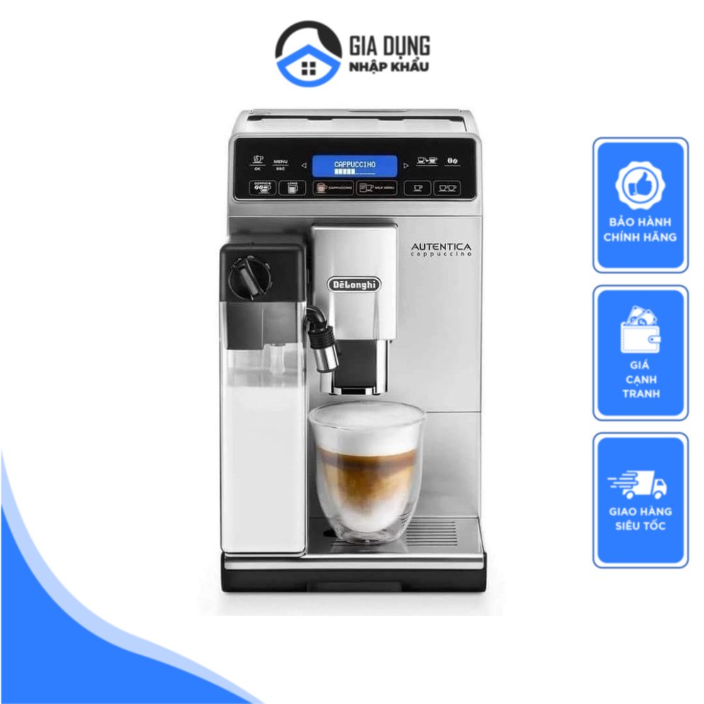 Máy Pha Cà Phê Tự Động Delonghi Autentica ETAM 29.660.SB, Coffee Machine, Máy Pha cafe, Cappuccino, Espresso, Nhập Ý,áng