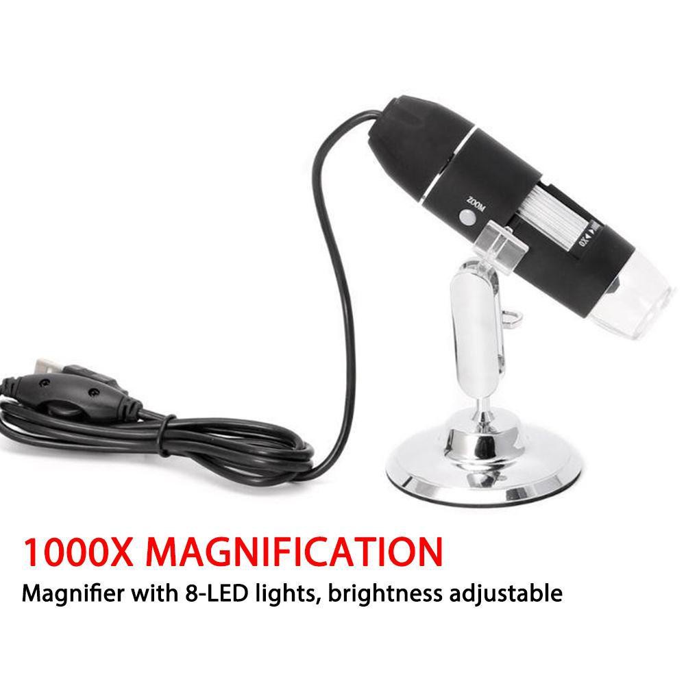 Kính hiển vi điện tử phóng to 1600X / 500X 8LED K7U4 J6R7
 | BigBuy360 - bigbuy360.vn