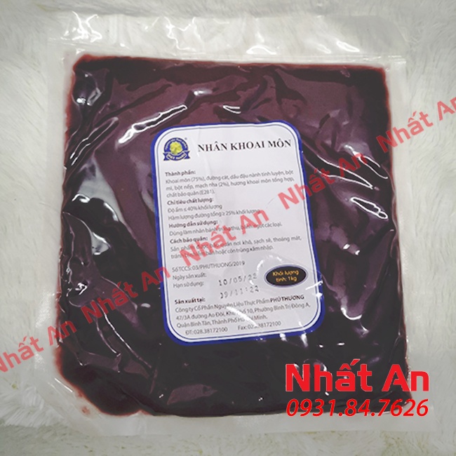 Nhân khoai môn Phú Thương 1kg Nhân trung thu sên sẵn Phú Thương