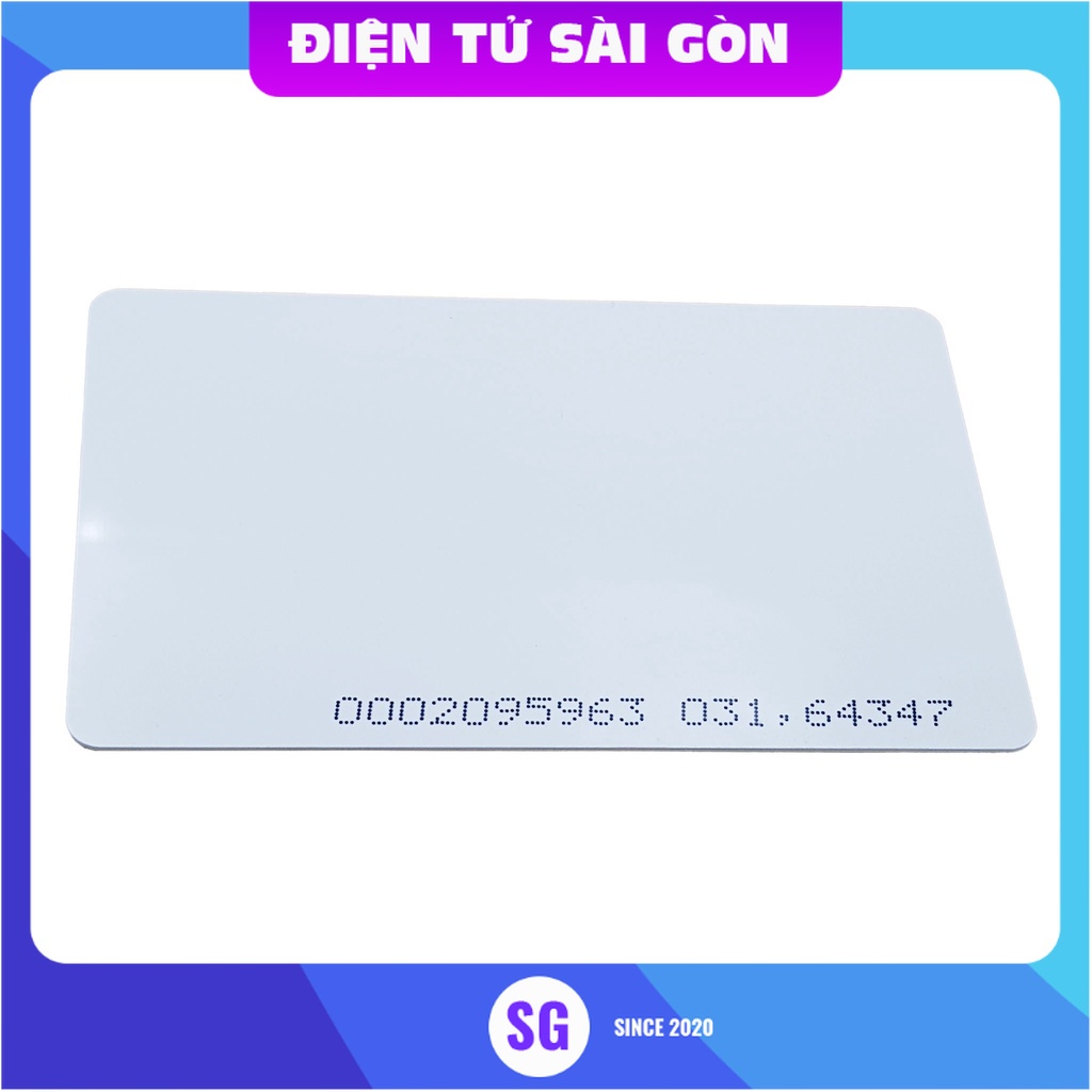 Thẻ RFID 125Mhz không sao chép được thẻ từ móc khóa, thẻ trắng