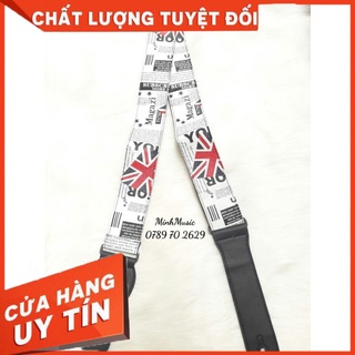 Dây đeo đàn guitar Deviser Trắng hình thật