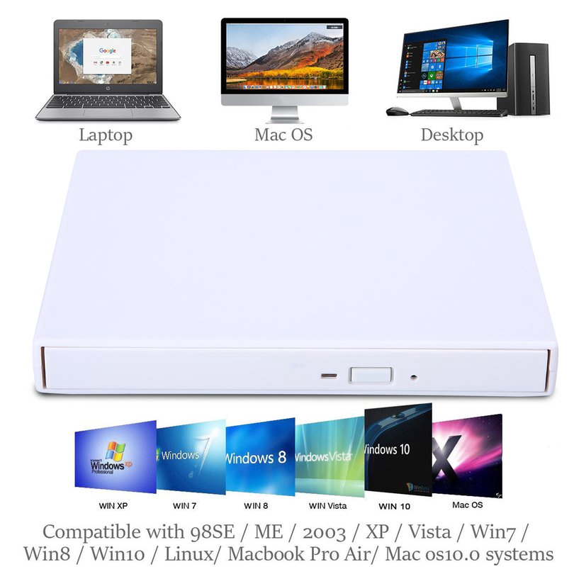 Ổ Đĩa Quang Cd / Dvd Cho Pc Laptop Win 7 8