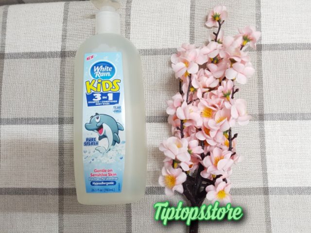 SỮA TẮM GỘI XẢ CHO BÉ WHITE RAIN 3IN1 783ML MY