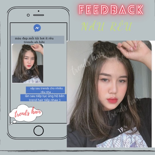 THUỐC NHUỘM TÓC NÂU KHÓI SÁNG không cần thuốc tẩy tóc cho nam và nữ ( phù hợp từ nền tóc lv6 sẽ đẹp hơn) | TRENDS HAIR |