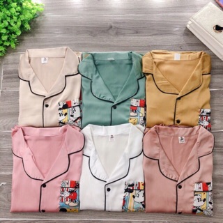 Bộ pijama lụa satin