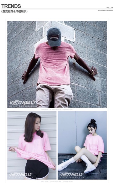 Áo phông trơn nelly (có sẵn)