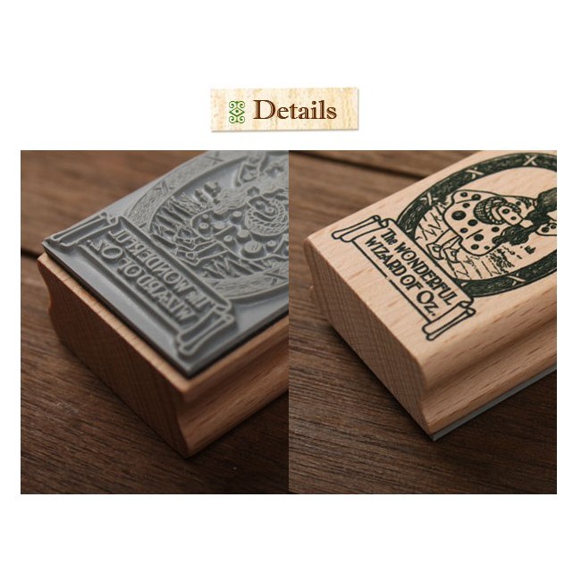 Bộ đóng dấu gỗ Alice & Dorothy trang trí album, sổ
