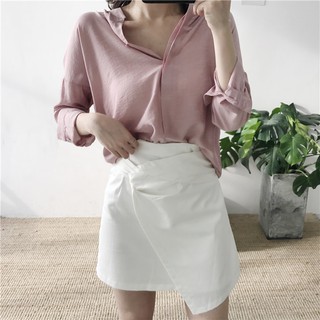 (Có sẵn) Áo sơ mi công sở voan thô form rộng