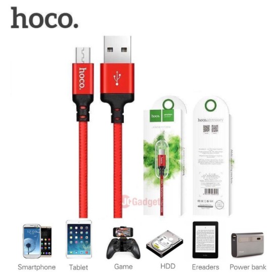 Cáp sạc nhanh hoco x14 dài 1m dành cho các dòng điện thoại SamSung, LG...