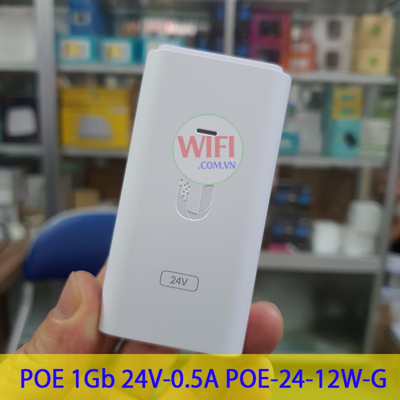 [Mã 99ELHA giảm 7% đơn 300K] Bộ cấp nguồn PoE Adapter 24V0.5A port 1Gb Ubiquiti mã PoE2412WG