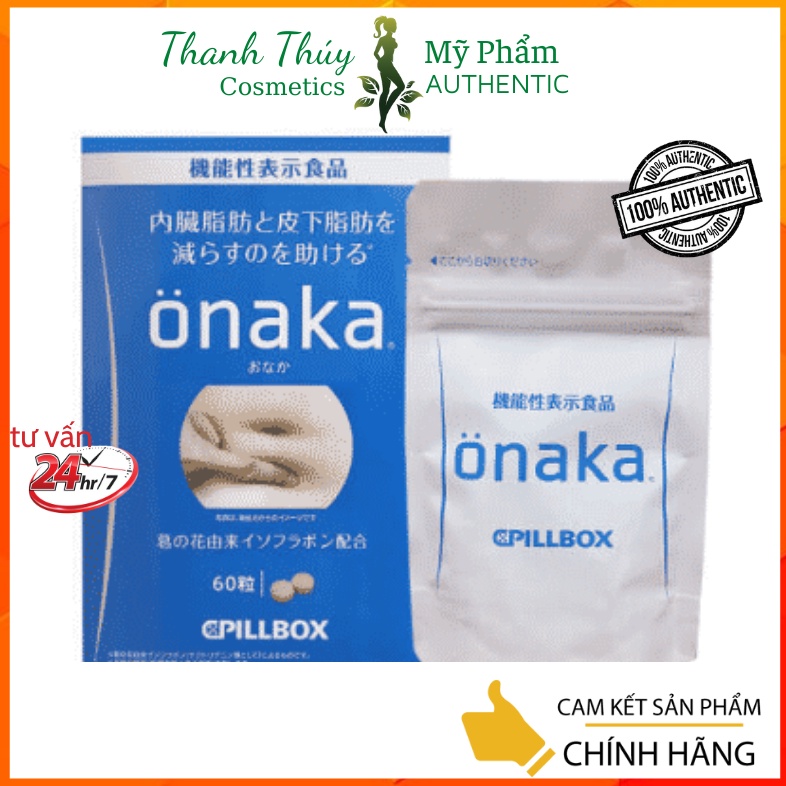Viên uống giảm mỡ bụng onaka giảm cân hiệu quả Onaka - Nhật bản - gói 60 viên