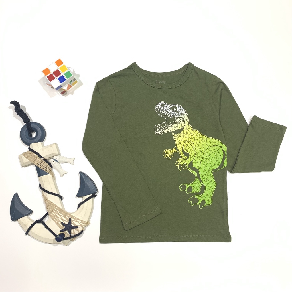 Áo thun thu đông cho bé, áo phông cotton dài tay cho trẻ từ 3-6 tuổi