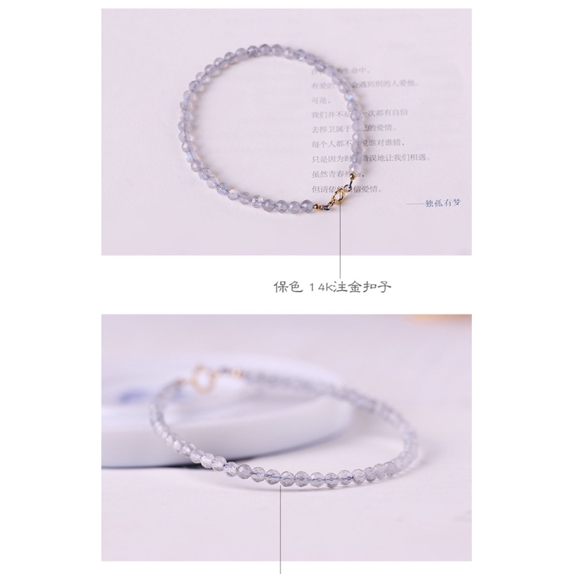 [Hàng Mới Về] Vòng Tay Chuỗi Hạt Màu Xám Thời Trang Mùa Hè Cho Nữ