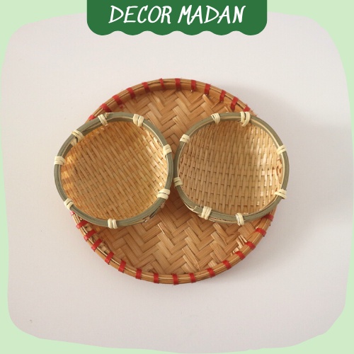Rổ, Mẹt Tròn Bộ 3-5-6 chiếc trang trí hoa quả, đồ ăn ngày lễ, tết, ngày trọng đại - MADAN