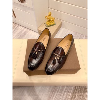 giầy tây đế cao bóng loáng sang chảnh gucci GG GC