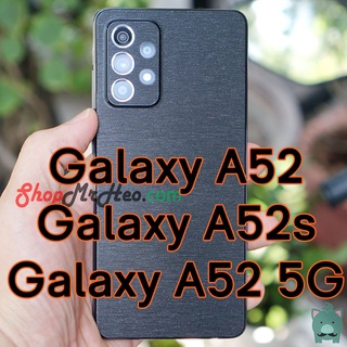 Dán Skin Màu Mặt Sau Lưng Nhôm Xước Samsung Galaxy A72 5G - A72 - A52 5G - A52s - A52