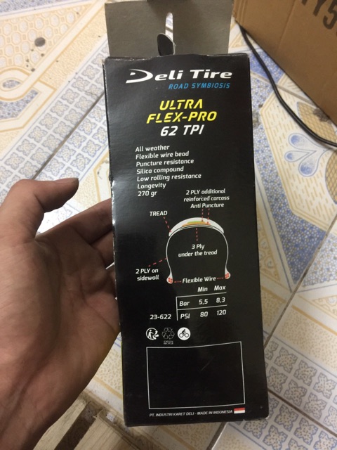 Lốp Deli Tire Ultra 62tpi 700x23c