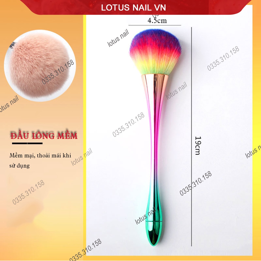 Chổi phủi bụi nail, cọ phủi bụi lông mềm mượt | BigBuy360 - bigbuy360.vn