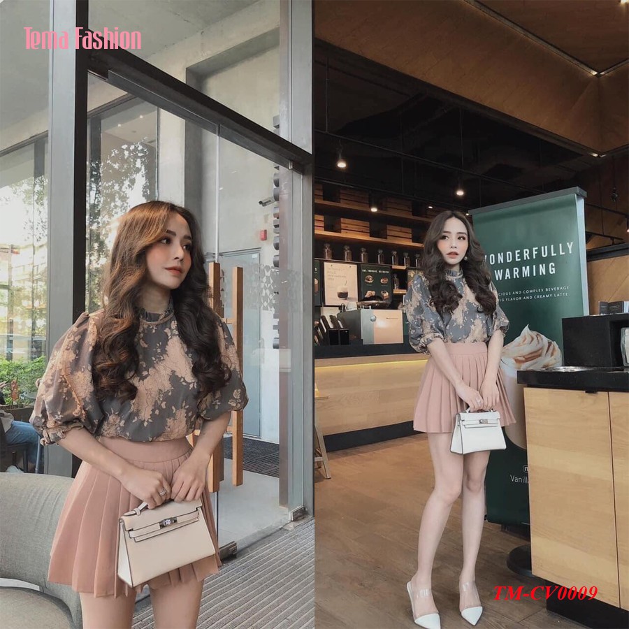 Chân váy xếp ly TEMA - Chân váy chữ A ngắn dáng xòe siêu xinh | BigBuy360 - bigbuy360.vn