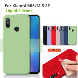 Ốp lưng TPU mềm kiểu lỏng Silicone cho Xiaomi Mi 8 mi8 SE 8 lite