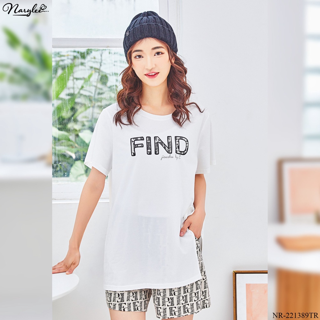 Đồ bộ mặc nhà nữ cao cấp thương hiệu Narylee chất cotton nhập khẩu mềm mịn kháng khuẩn chống tia UV mã 1389