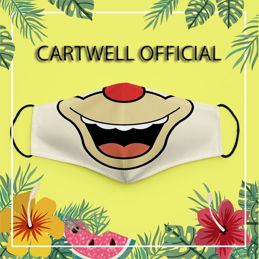 Khẩu trang cho bé dễ thương đáng yêu vui nhộn cute trẻ em Hình Vẽ DRAWN CARTWELL chống giọt bắn có thể giặt và tái sử dụ
