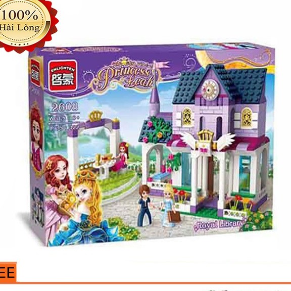 Lego Xếp Hình Bé Gái Enlighten 2608 - Lâu Đài Công Chúa Cho Bé Gái