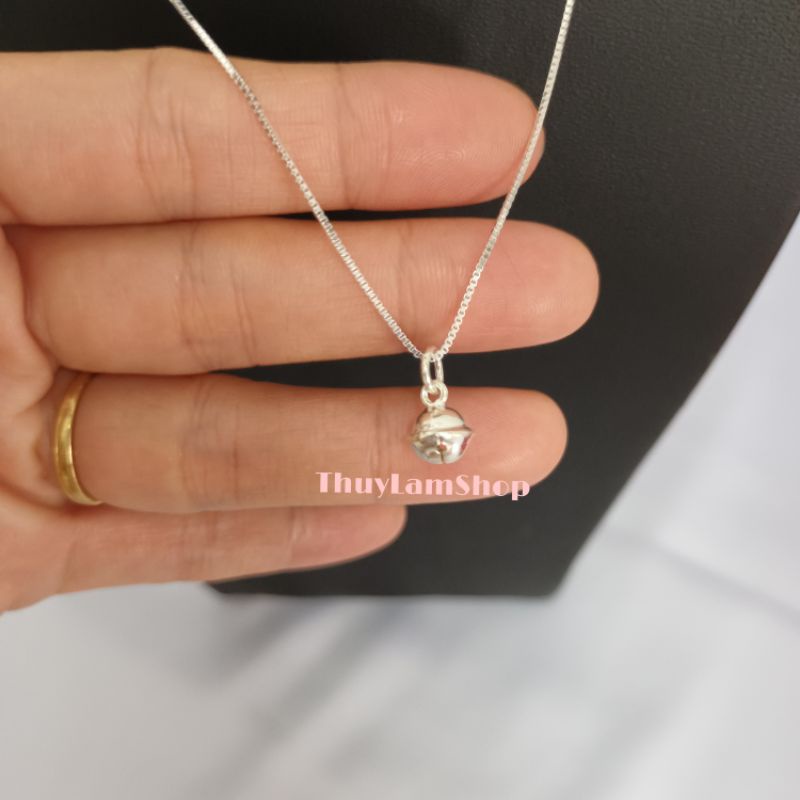 Vòng cổ dây chuyền chuông bạc 925 vĩnh viễn bảo hành