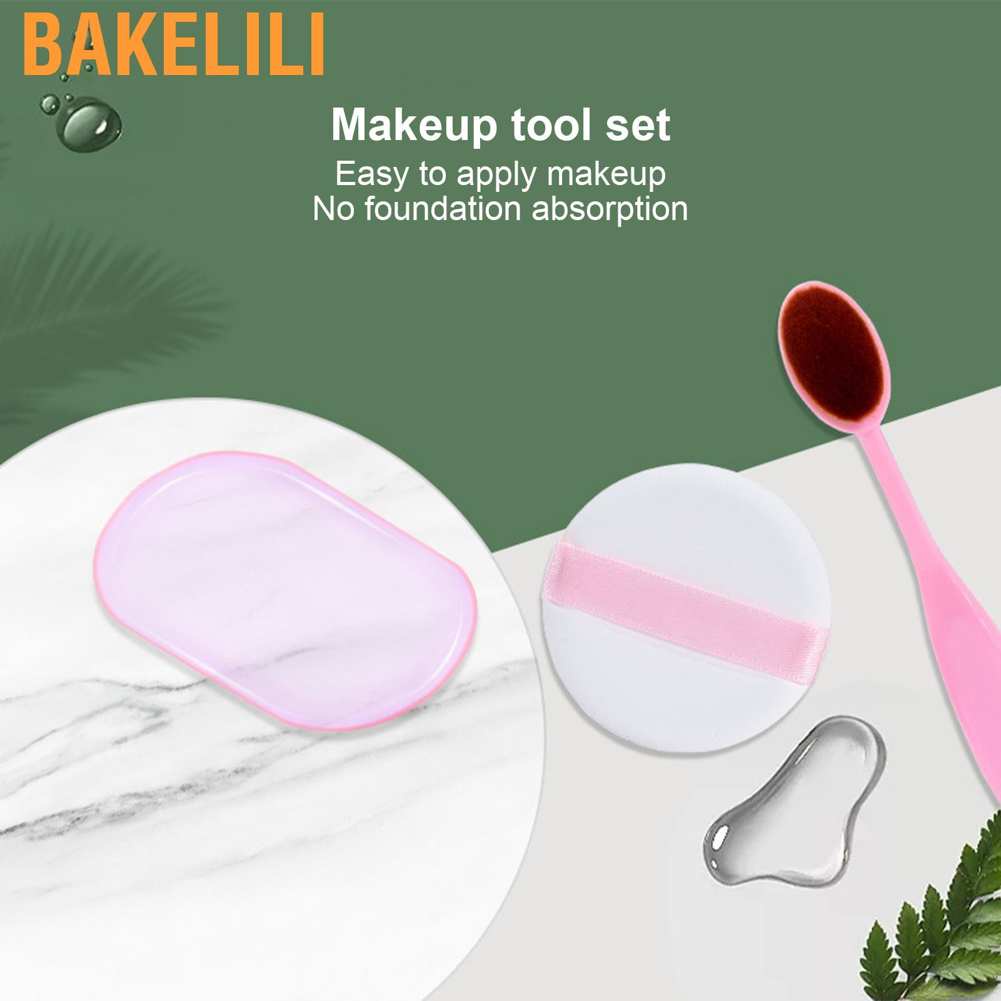 Bộ cọ trang điểm bằng silicone chuyên dụng cho kem nền BB
 | BigBuy360 - bigbuy360.vn