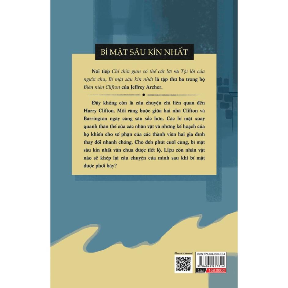 Sách - Bí Mật Sâu Kín Nhất - Jeffrey Archer - Bách Việt