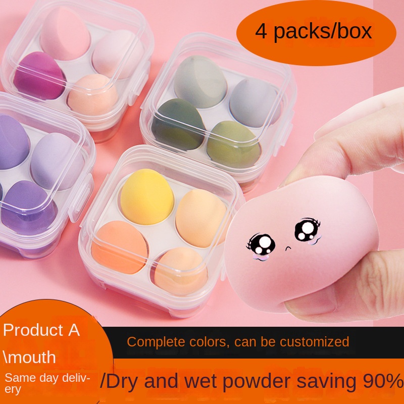 Mút Trang Điểm Hình Quả Trứng Có Thể Sử Dụng Ướt Và Khô