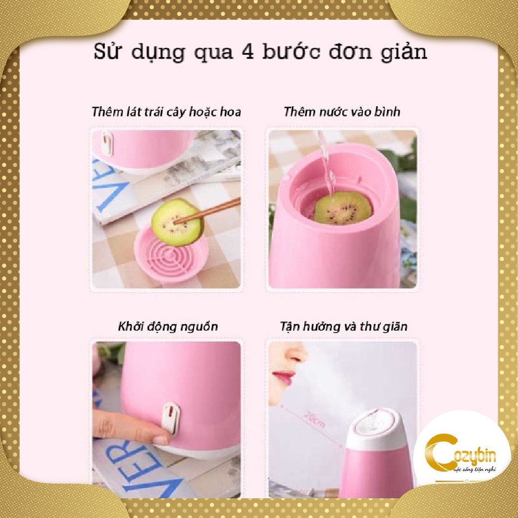 Máy Xông Hơi Mặt MAGIC CozyBin Máy Xông Mũi Họng Mini Dùng Được Hoa Quả Và Thảo Dược MXM01