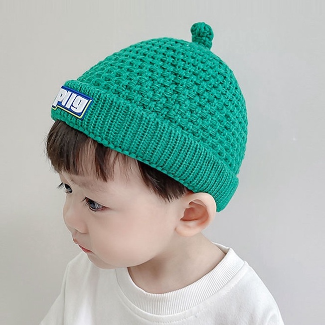 Mũ Len Dệt Kim Siêu Mỏng Thời Trang Mùa Thu Đông Dễ Thương Dành Cho Trẻ Nhỏ