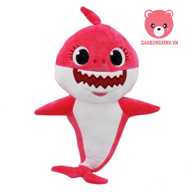 Gấu bông cá mập Baby Shark đủ màu size 45cm, Thú nhồi bông trong bài hát BabyShark, Đồ chơi cho bé