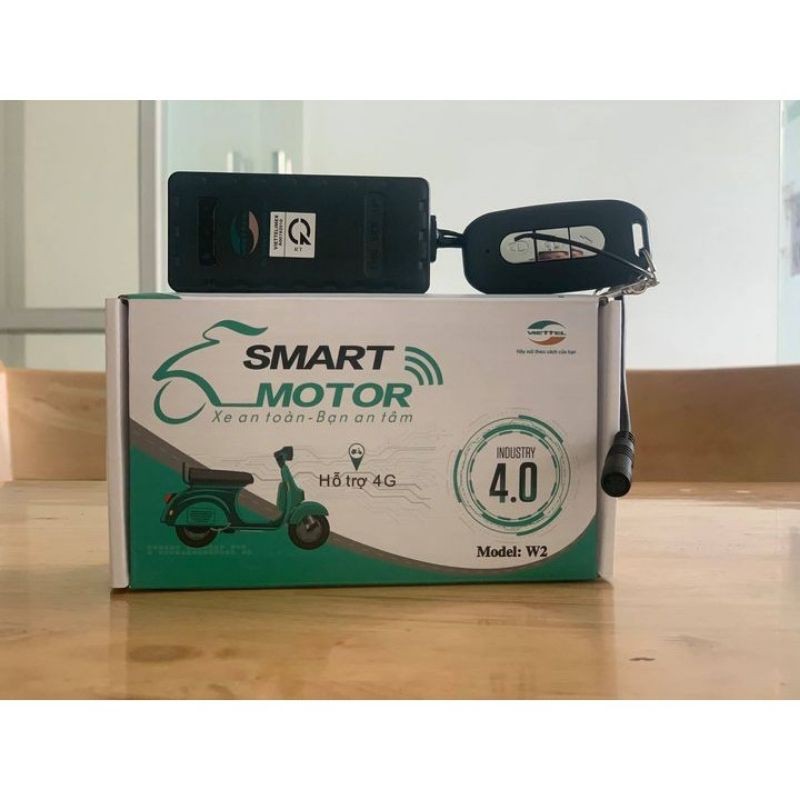 Chống trộm Định vị Xe máy Viettel W2 (Đã bao gồm SIM 1 năm) - SMART MOTOR W2 CÓ REMOTE