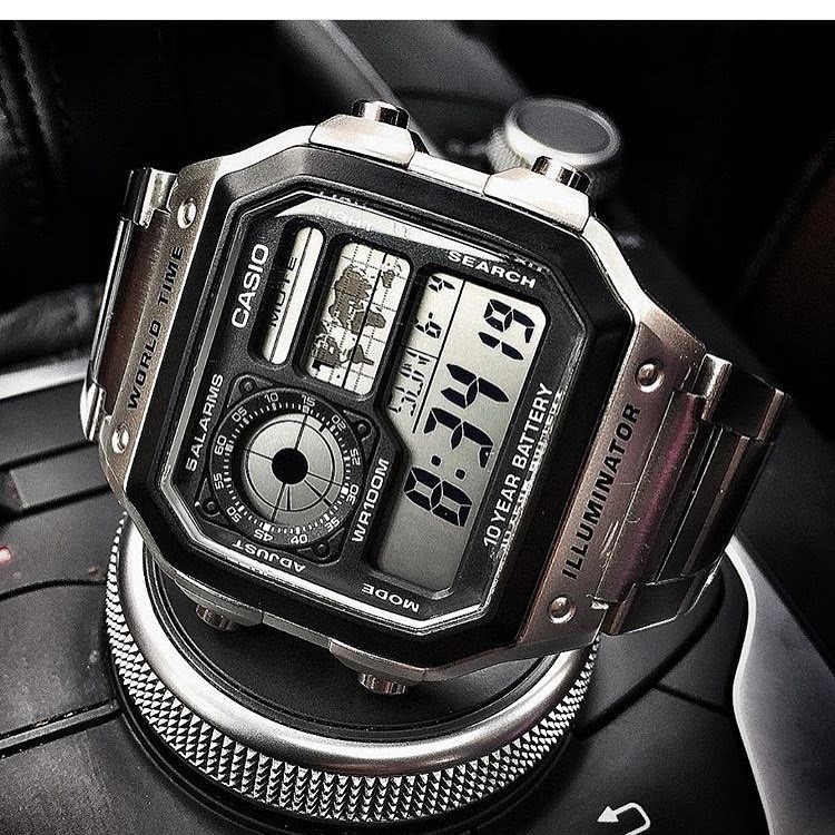 Đồng hồ nam dây kim loại Casio Standard chính hãng Anh Khuê AE-1200WHD-1AVDF | BigBuy360 - bigbuy360.vn