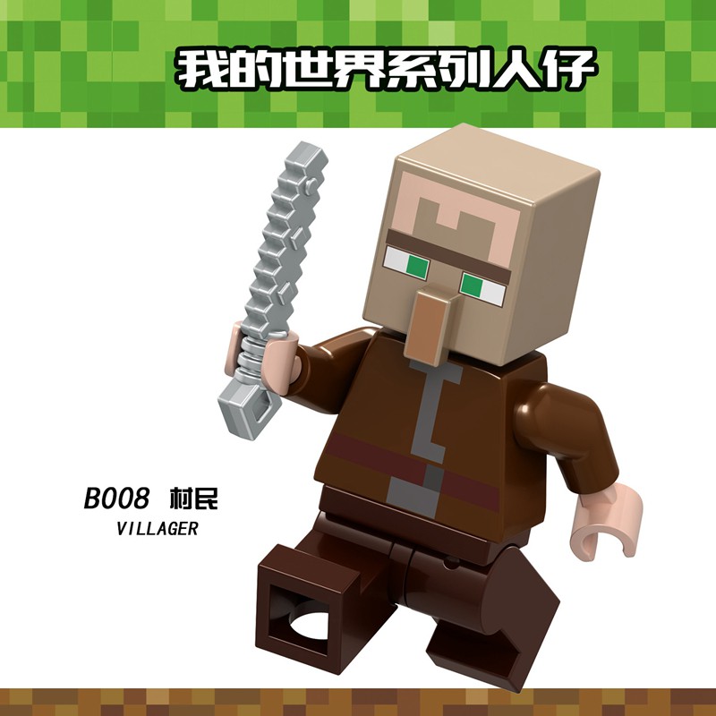 Mô hình nhân vật Minecraft phong cách Lego cho bé